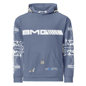 Slate Blue AOP Unisex Hoodie