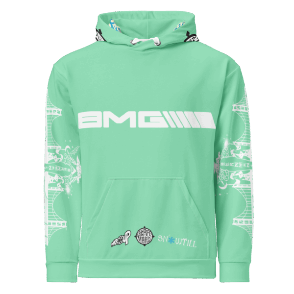 Foam Green Unisex Hoodie - Image 2