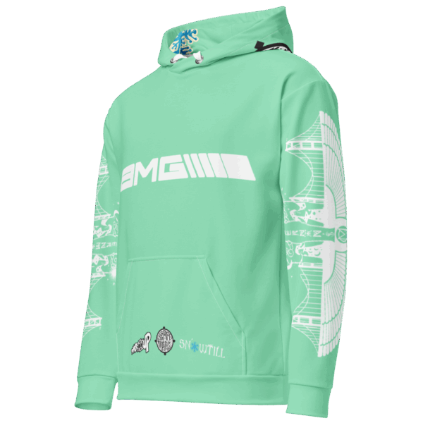 Foam Green Unisex Hoodie - Image 3