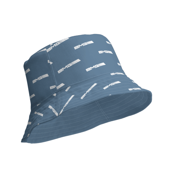 Slate Blue AOP Reversible bucket hat - Image 8