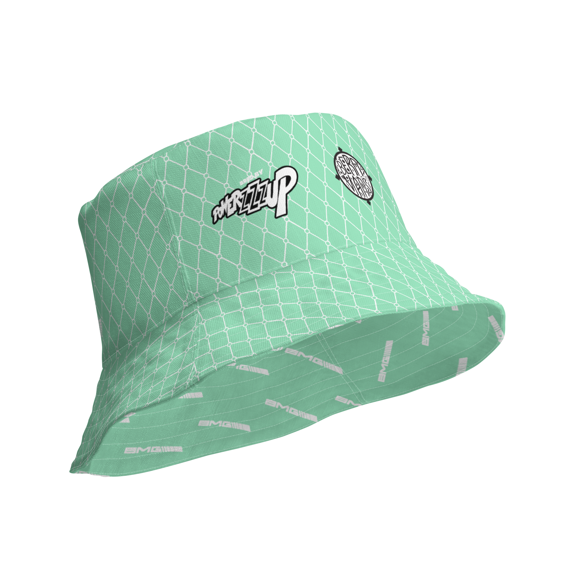 Foam Green AOP Reversible bucket hat