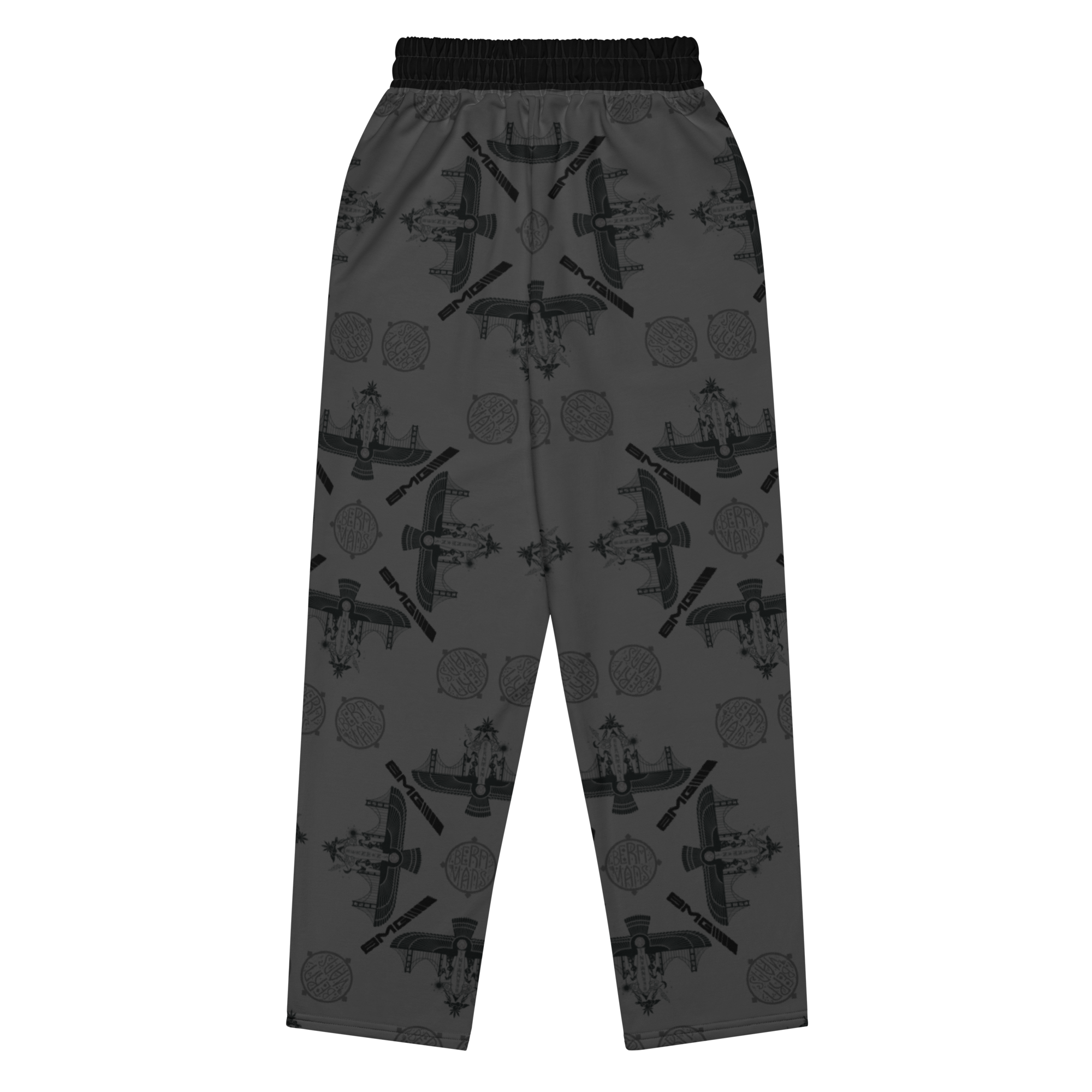 Graphite AOP Wide-leg joggers - Image 4