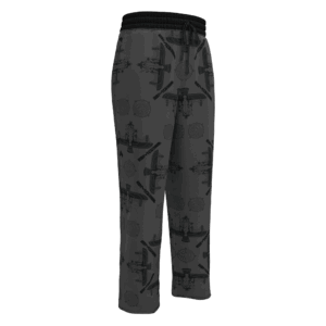 Graphite AOP Wide-leg joggers