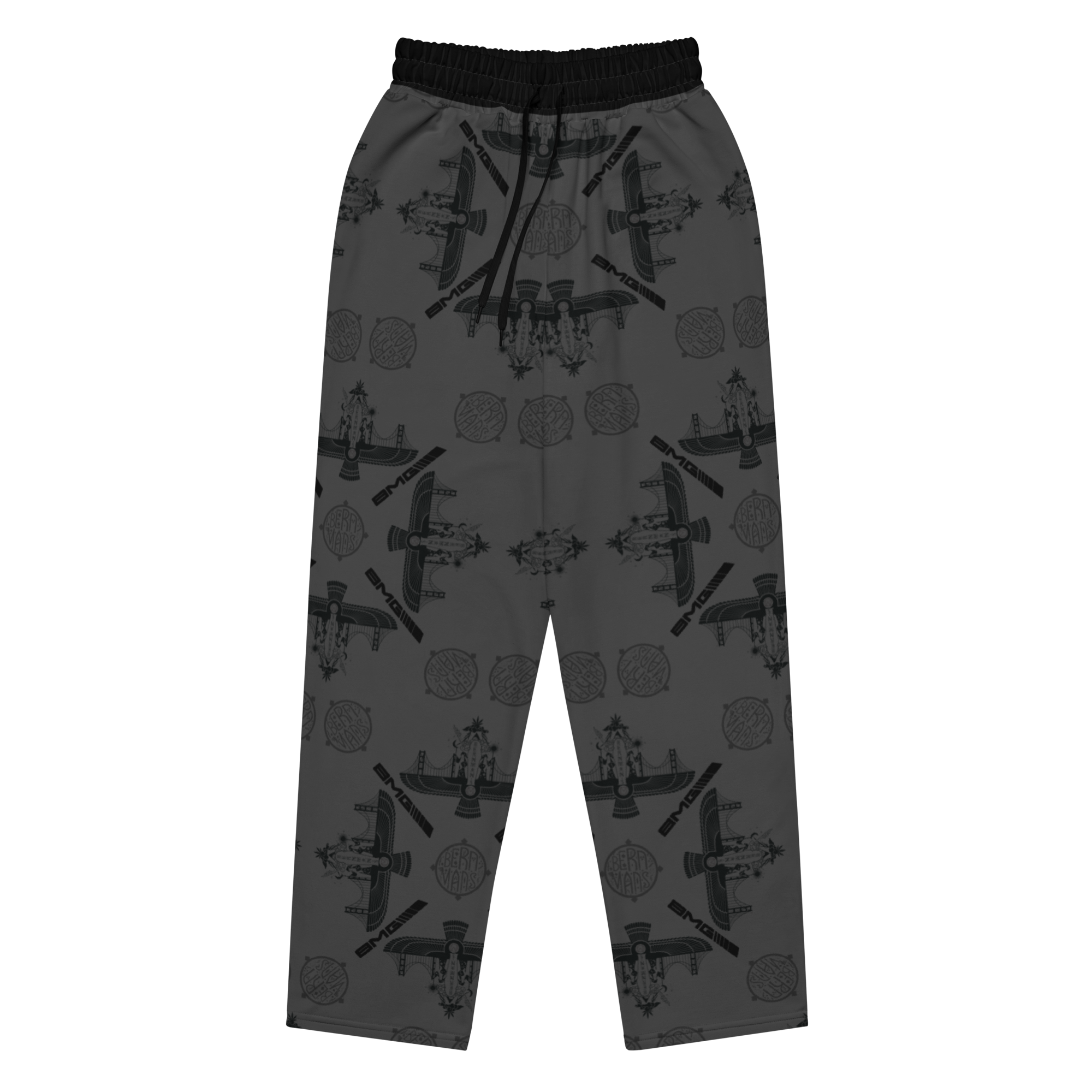 Graphite AOP Wide-leg joggers - Image 3