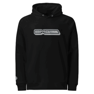 Official Logo Embroidered Unisex organic side pocket hoodie