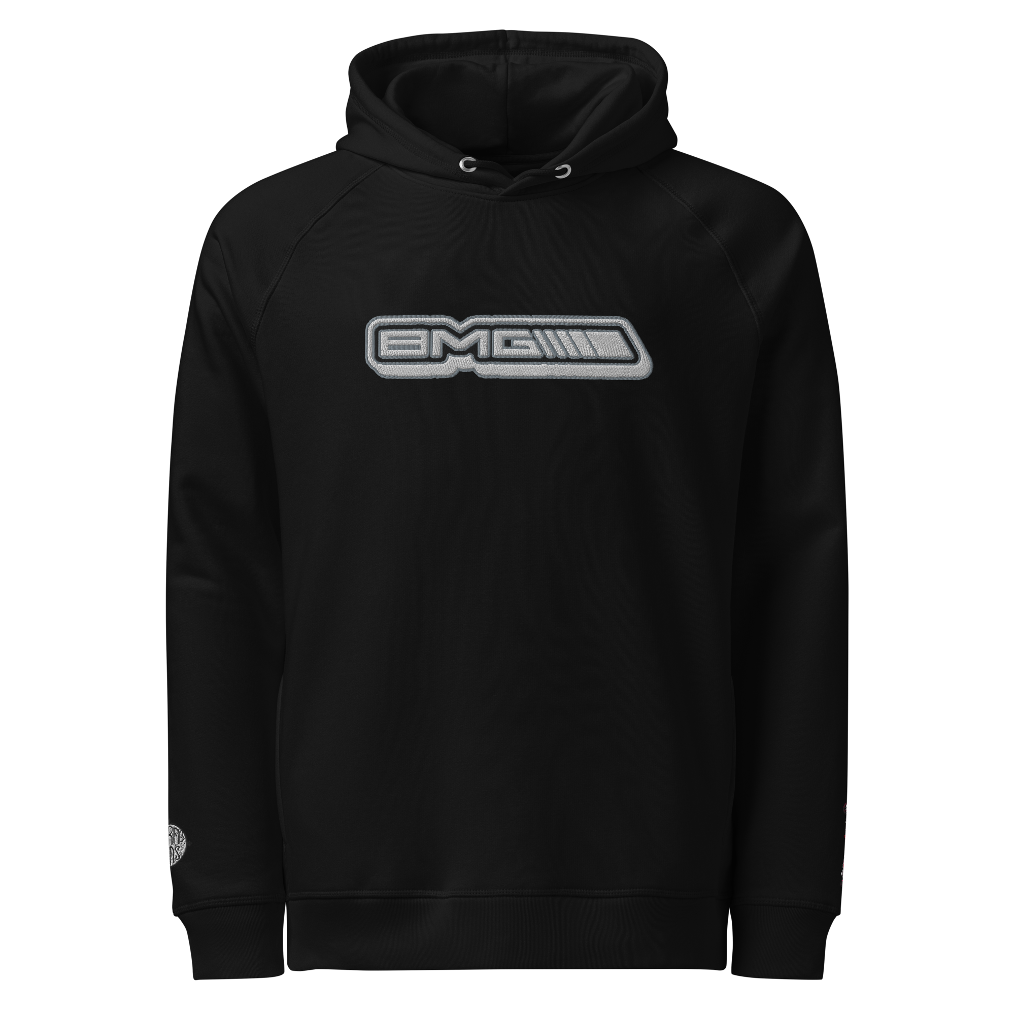 Official Logo Embroidered Unisex organic side pocket hoodie