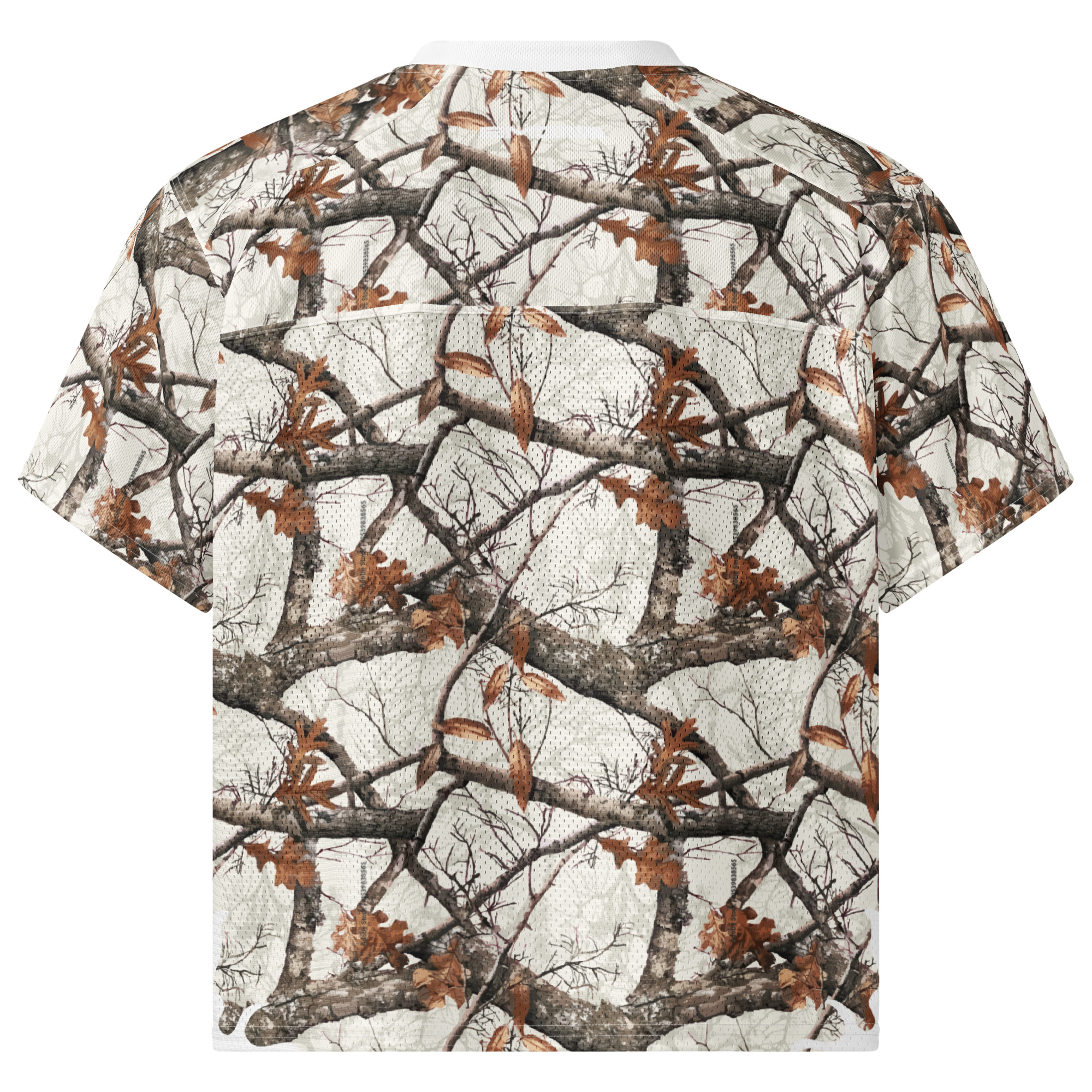 White RealTreeTerps All Over Print Unisex Boxy Football Jersey - Image 2