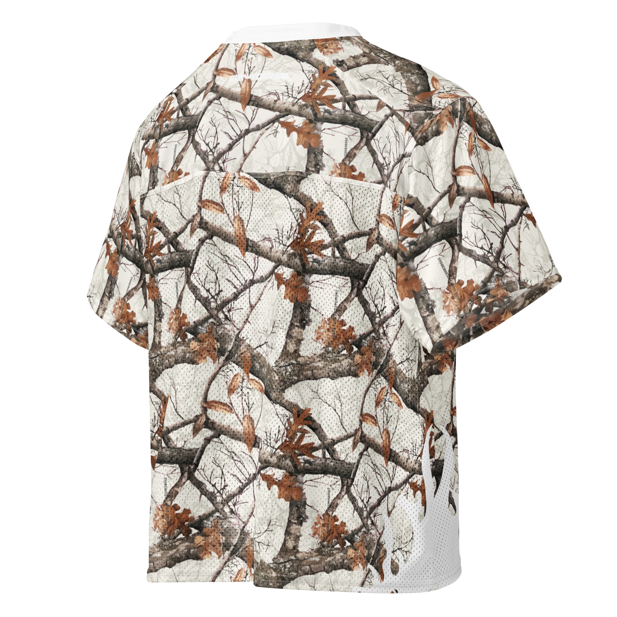 White RealTreeTerps All Over Print Unisex Boxy Football Jersey - Image 4