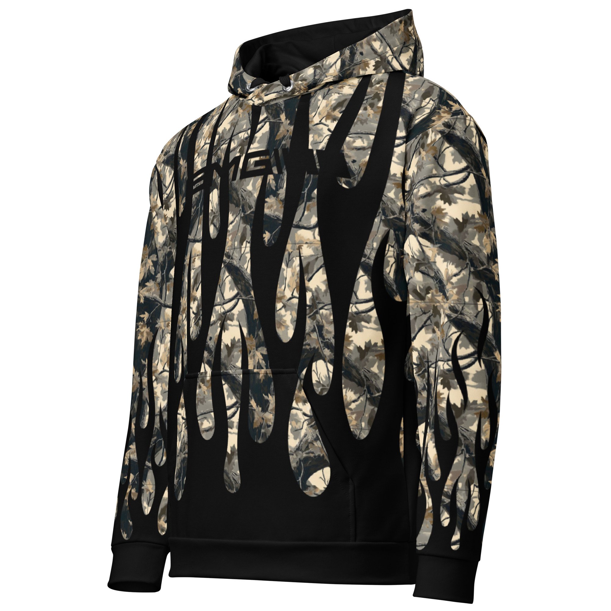 Black RealTreeTerps All Over Print Unisex Hoodie