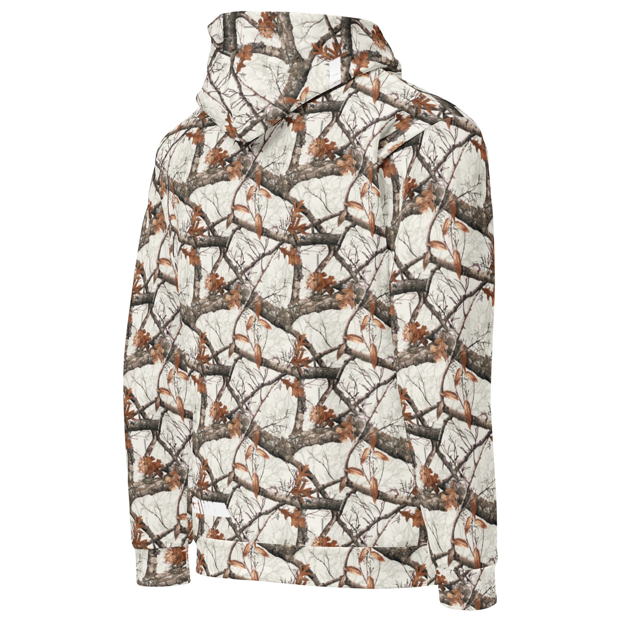 White RealTreeTerps All Over Print Unisex Hoodie - Image 4