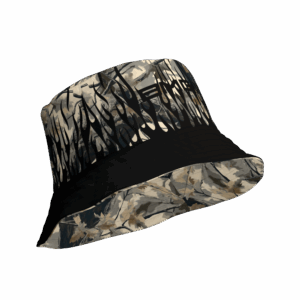Black RealTreeTerps Unisex Reversible bucket hat