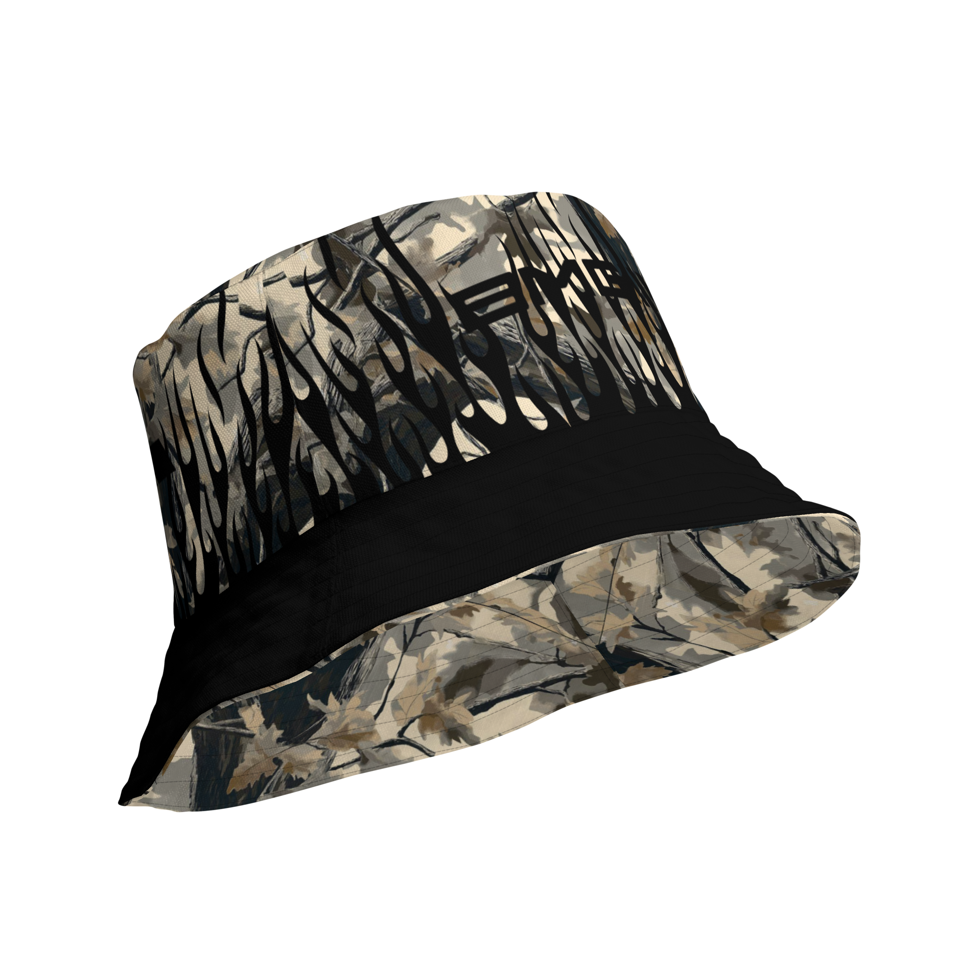 Black RealTreeTerps Unisex Reversible bucket hat