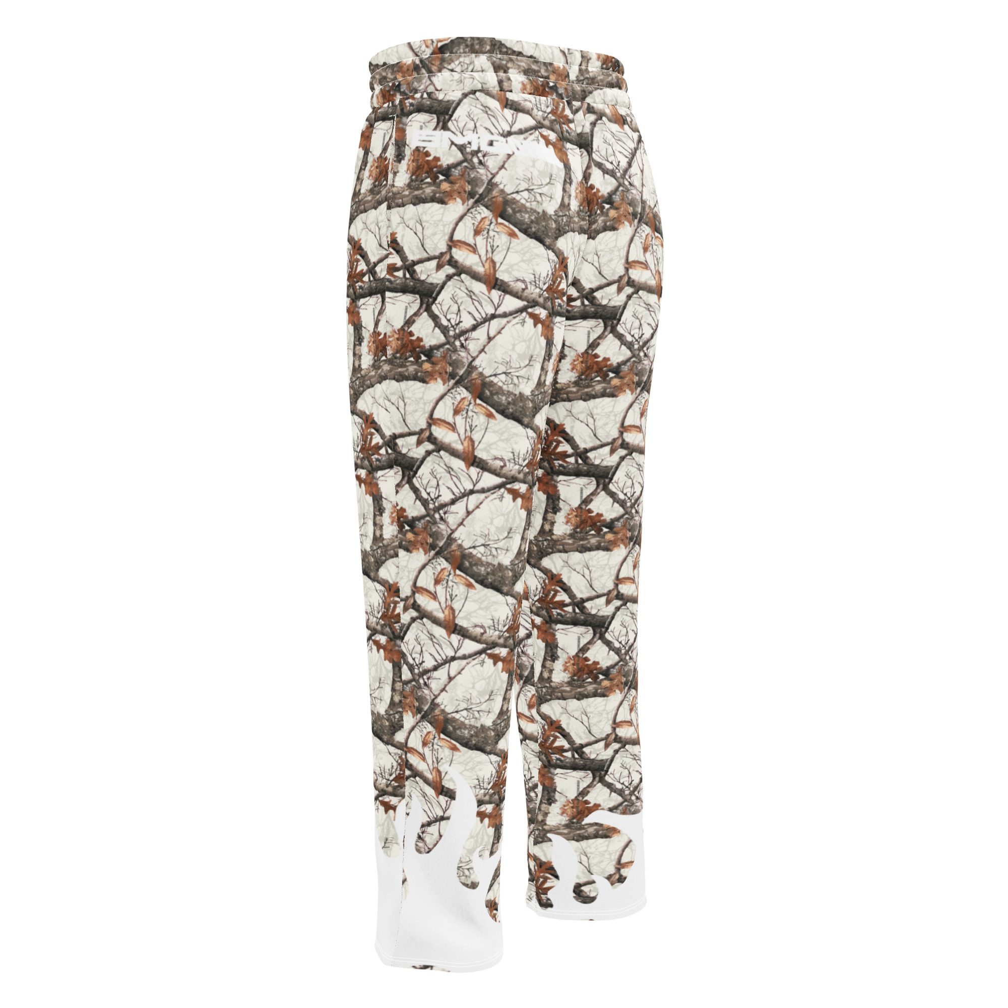White RealTreeTerps All Over Print Unisex Wide-leg joggers - Image 5