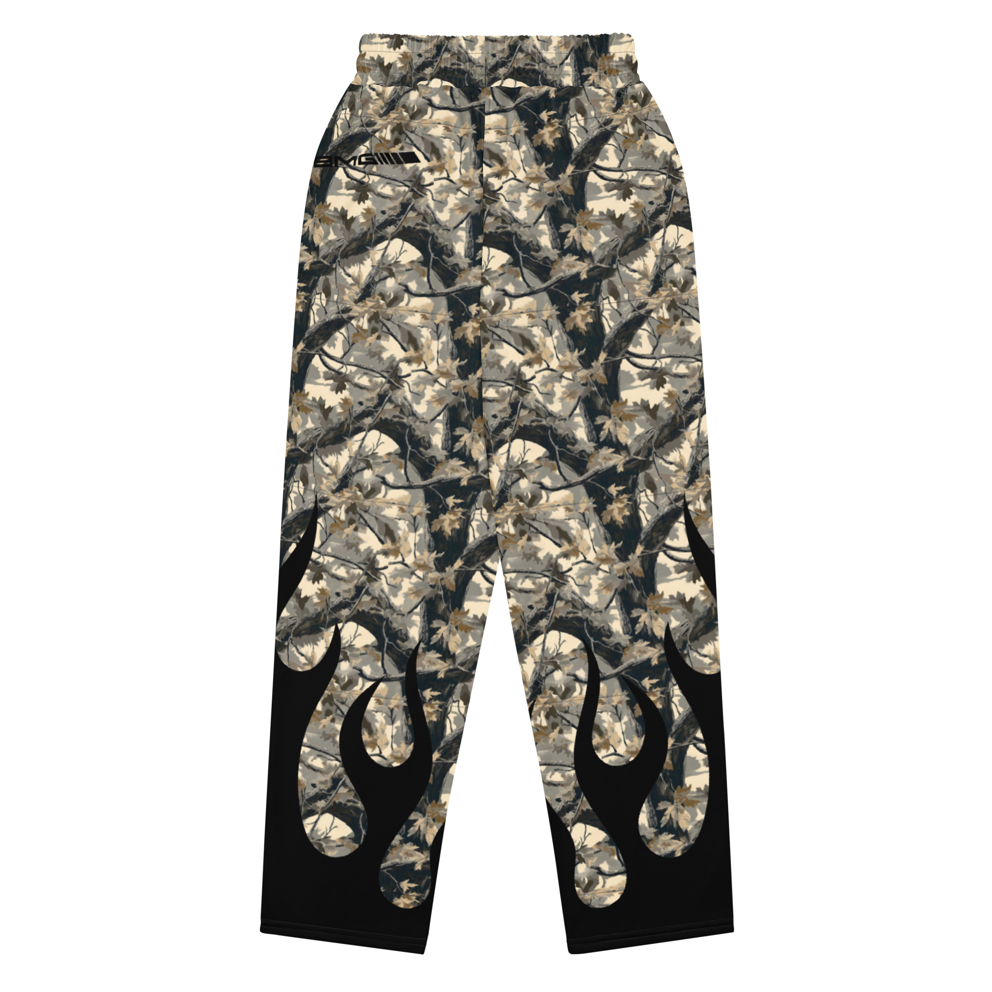 Black RealTreeTerps All Over Print Unisex Wide-leg joggers - Image 3